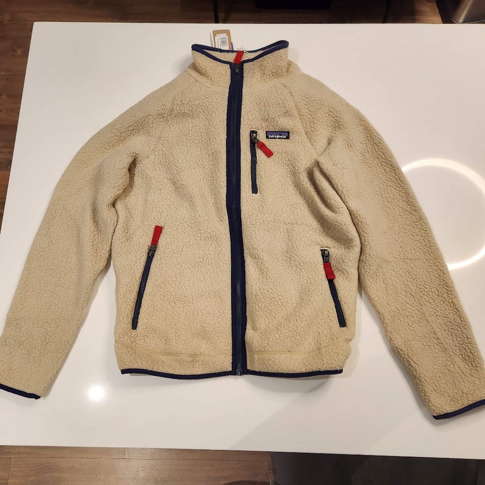 Patagonia Retro Pile Fleece Jacket El Cap Khaki Men's Medium Brand New With Tags